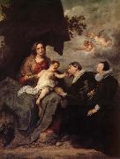 Anthony Van Dyck La Vierge aux donateurs oil